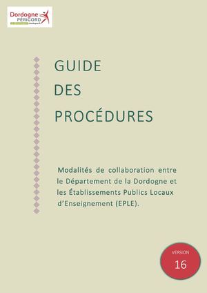 Le Guide Des Procedures