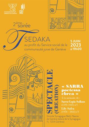 Brochure soirée Tsédaka 2023 CIG Genève