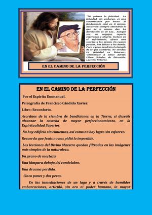 EN EL CAMINO DE LA PERFECCIÓN EMMANUEL CHICO XAVIER
