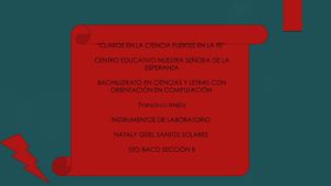 Instrumentos De Laboratorio