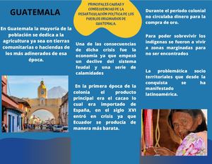 Trifoliar Causas Y Consecuencias De La Desarticulación Económica Y Política