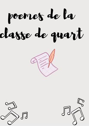 Poemes De La Classe De Quart
