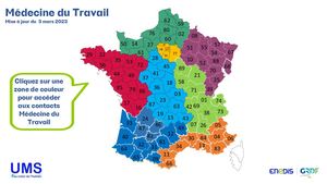 Cartographie Médecine Travail 3 Mars 2023