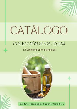 Catálogo De Productos Mas Demandados Sector Cotocollao