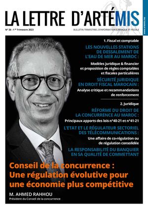 LETTRE ARTEMIS N°26 - Trimestre 1 2023