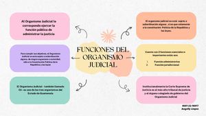 Mapas Mentales Funciones Del Organismo Judicial