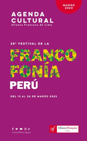Agenda Cultural AF Marzo 2023