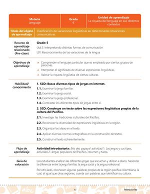 8 DBA 6 1 Primer Tema