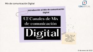 1 2 Canales Del Mix De Comunicación Digital