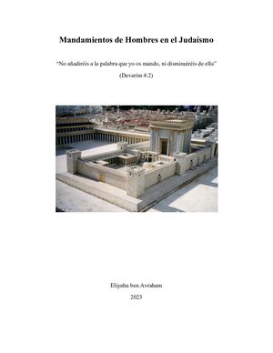 Mandamientos De Hombres En El Judaísmo