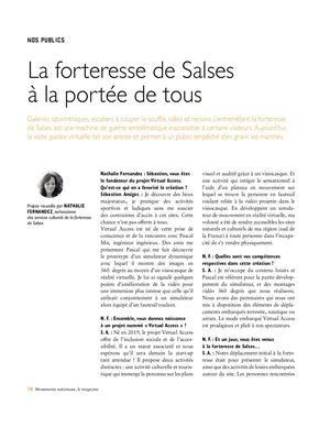 Monuments nationaux, le magazine 14 La forteresse de Salses à la portée de tous