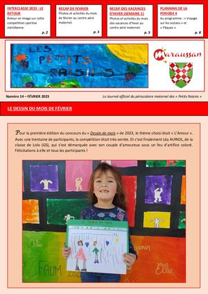 Journal Du Périscolaire Maternel (Février 2023) N°14 V2