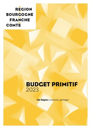 Budget primitif 2023