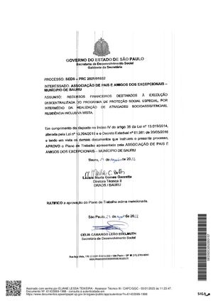 SEDS - Aditamento Termo de Colaboração Nº01032 - Residência Mista