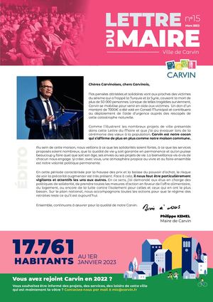 Lettre du Maire #15