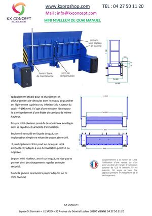 MINI NIVELEUR DE QUAI MANUEL
