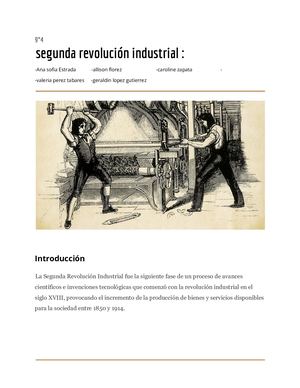 segunda revolución  industrial