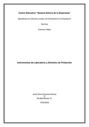 Instrumentos Y Símbolos De Laboratorio