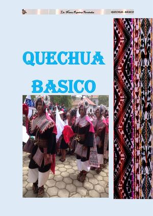 Quechua Basico Nancy Ramírez