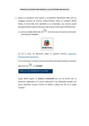 Manual De Acceso Plataforma Mecapacito Evaluación por Dominio según el Moseib