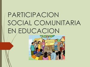 Participacion Social Comunitaria