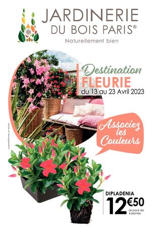 Depliant 8p Destination Fleurie Jardinerie Du Bois Paris