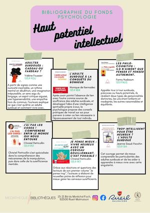 Bibliographie : le Haut Potentiel
