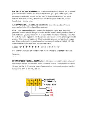 Sistemas Numericos