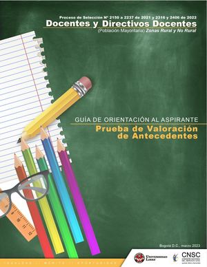Guia De Orientacion Al Aspirante Valoracion De Antecedentes 11