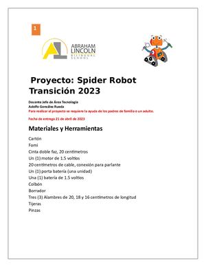 Proyecto Robótica Preescolar 2023