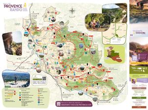 Carte des randonnées en Vaucluse