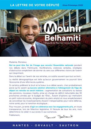 La lettre de votre député (Hiver-Printemps 2023)