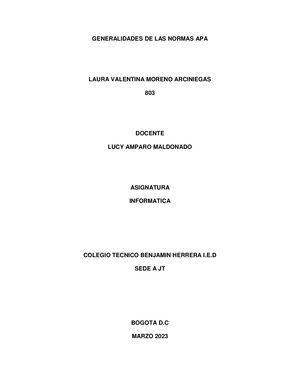 Normas Apa Laura Moreno