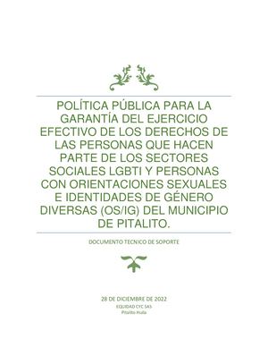 Politica Lgbti Osig Pitalito 2023