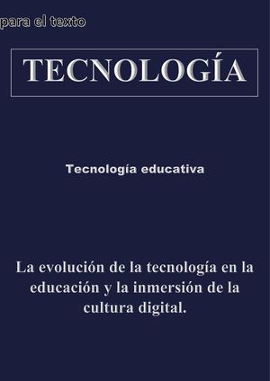Tecnología Educativa