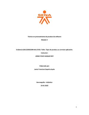 Ga6 220501099 Aa1 Ev01taller Tipos De Prueba