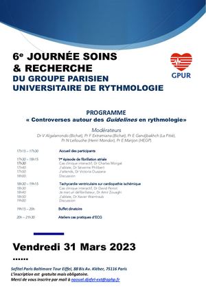 Flyer 6eme Journeges Gpur 2023