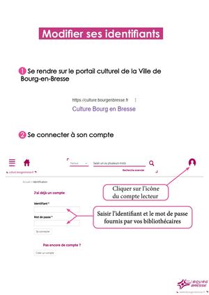 Modifier mes identifiants