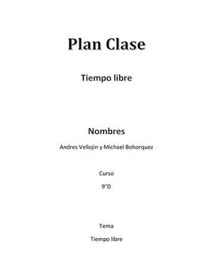 Plan Clase