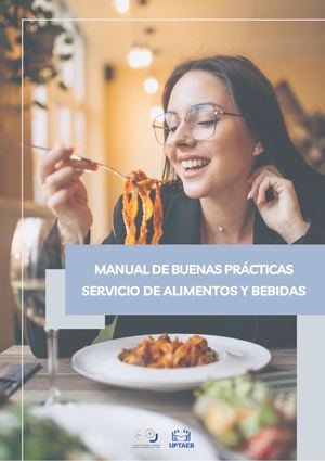 Manual De Buenas Prácticas En El Servicio De Alimentos Y Bebidas