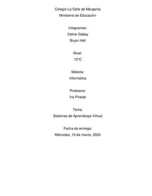 Sistema de aprendizaje virtual