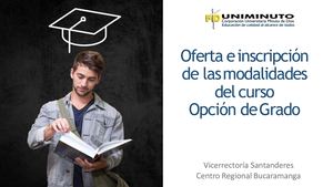 Presentación Opciones De Grado Nuevo Reglamento