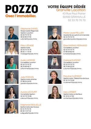 ÉQUIPE DÉDIÉE POZZO GRANVILLE LOCATION