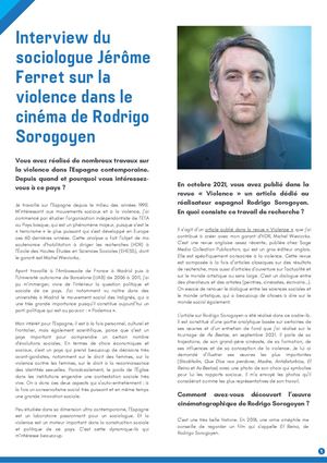 Interview Jérôme Ferret sur la violence dans le cinéma de Rodrigo Sorogoyen