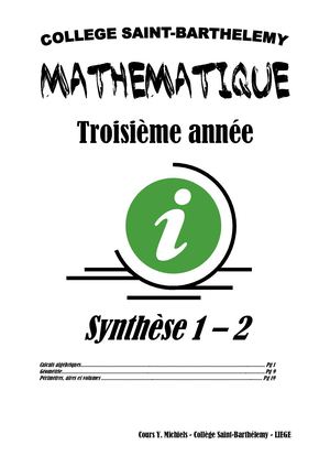 Synthèse 12