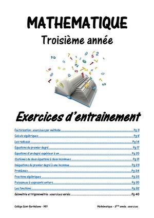 1920 Fascicule D'exercices