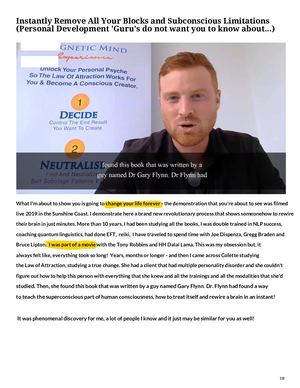 Instantly Remove All Your Blocks and Subconscious Limitations (Personal Development 'Guru's' do not want you to know about...)