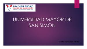 Universidad Mayor De San Simon