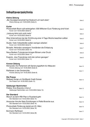 20230316 Pressespiegel