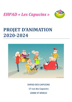 Projet Animation Ehpad Des Capucins 2020 2024